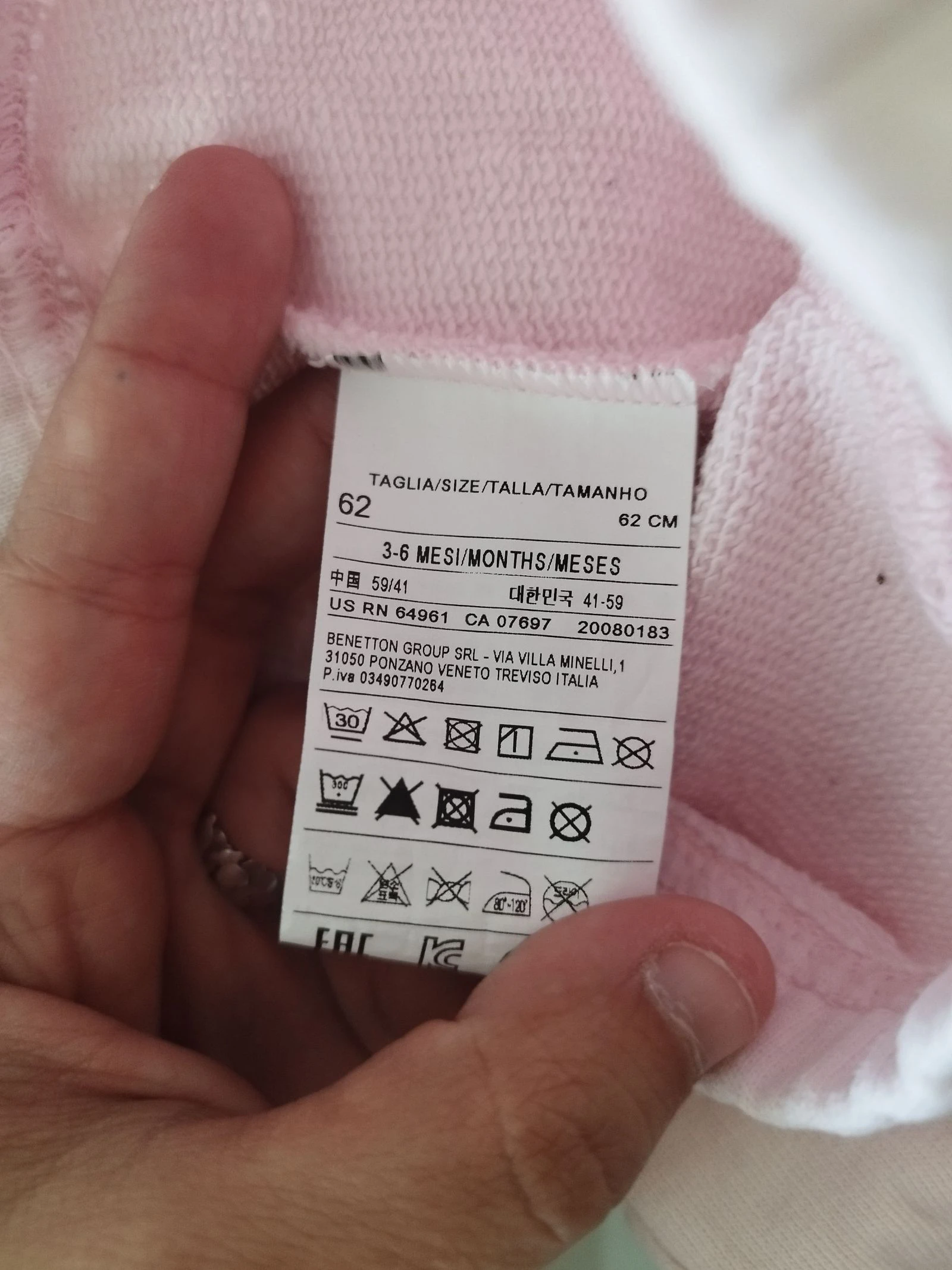 Chándal rosa de bebe Benetton  – photo 5